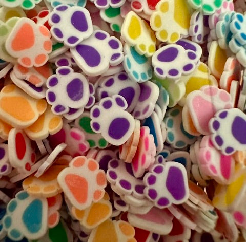 Multi-Colored Paw Prints