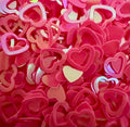 Neon Pink Open Hearts