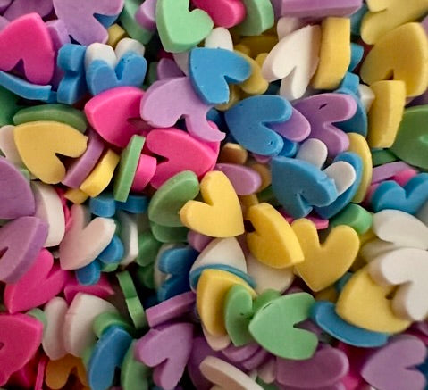Neon Multi-Colored Hearts